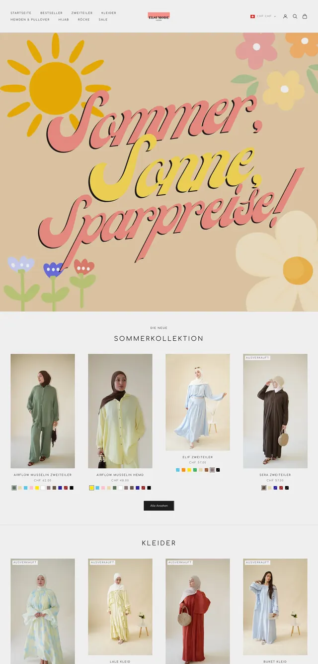 Onlineshop von Elsumode